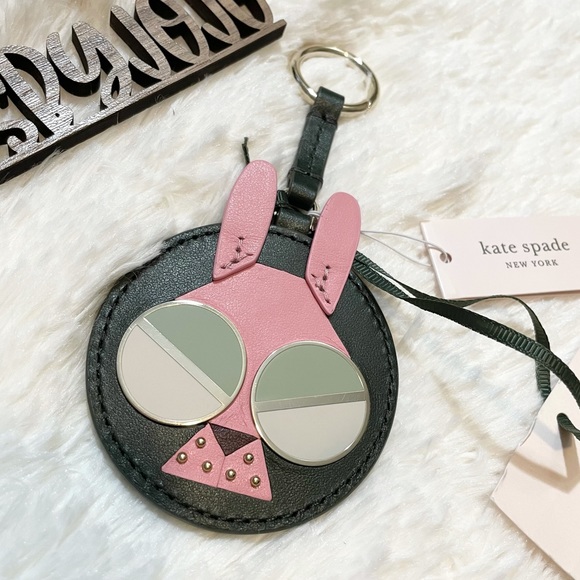 Kate Spade Money Bunny Spademals Dangle Keyring - Picture 3 of 7